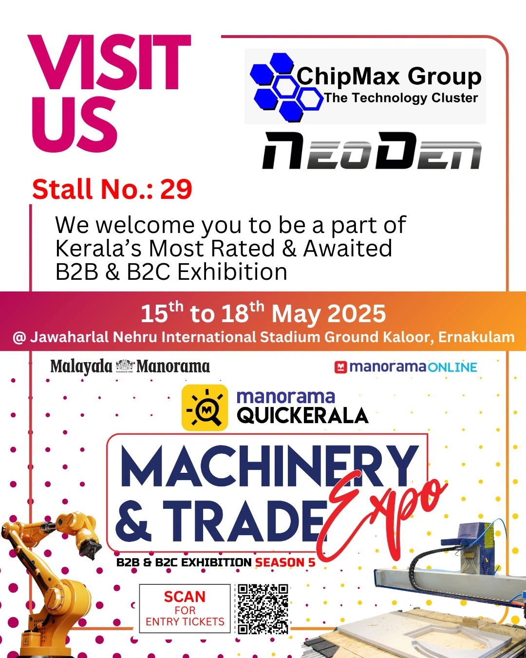 Malayala Manorama Quickerala Machinery & Trade Expo 2025 Malayala Manorama Quickerala Machinery & Trade Expo 2025